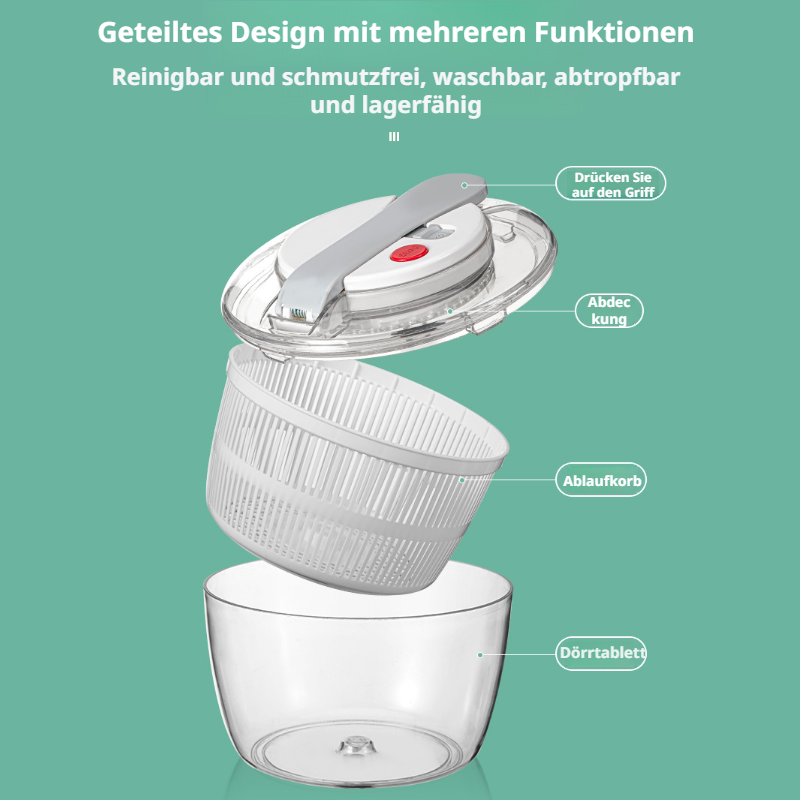 Manuelle Presse Obst und Gemüse Dörrgerät Wasserschleuder Home Küche Obstsalat Dörrgerät