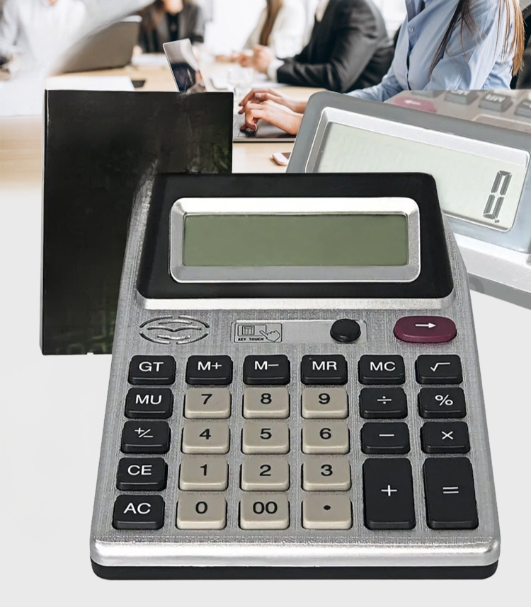 12หลัก เครื่องคิดเลข2จอ