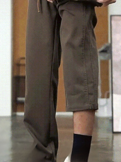 กางเกงลำลอง ทรงขากระบอก สไตล์อเมริกา แฟชั่น สุดเท่