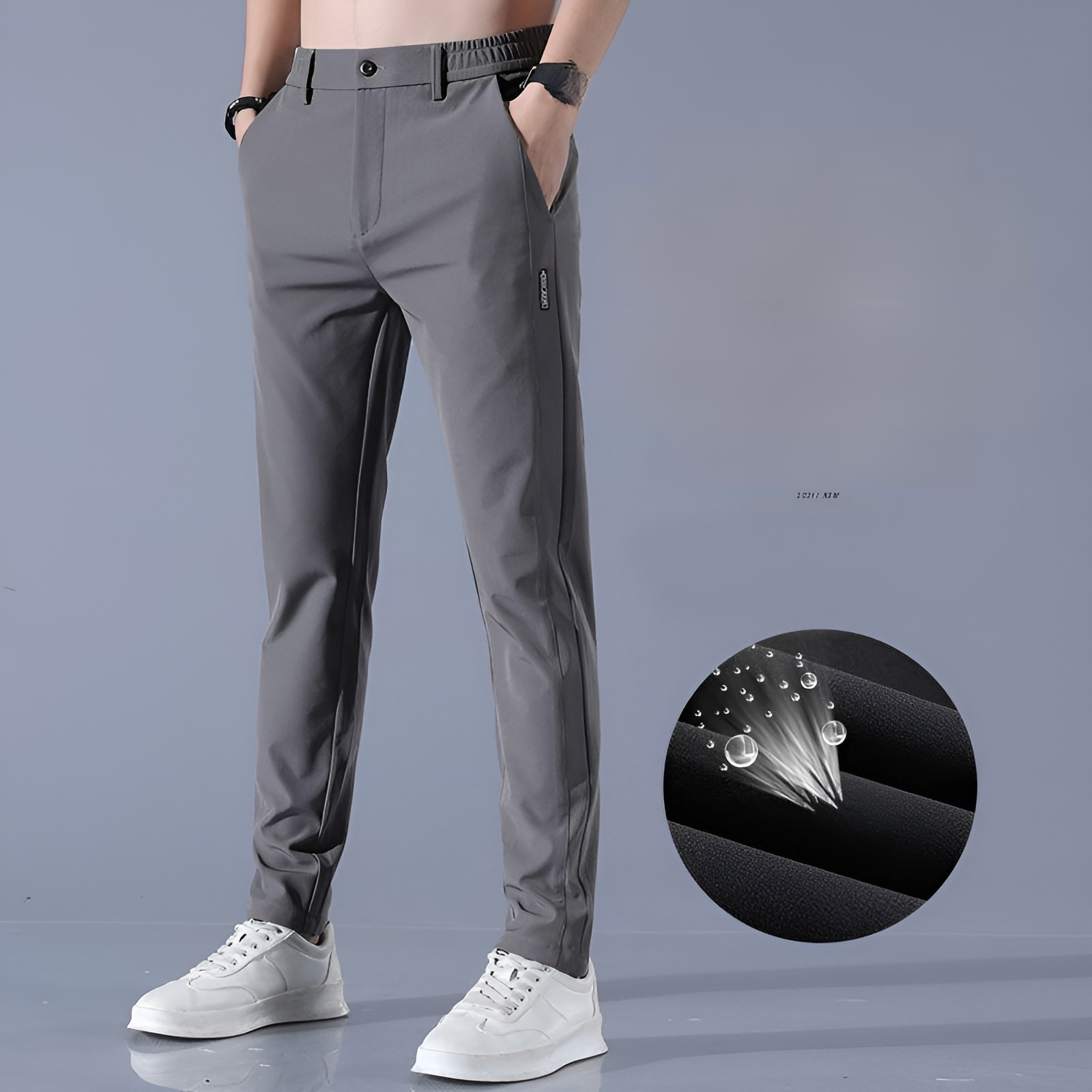 メンズ ロングパンツ 夏服 冷感パンツ アイスシルクパンツ 接触冷感 薄手 涼しい イージーパンツ ストレッチ 夏 春 秋