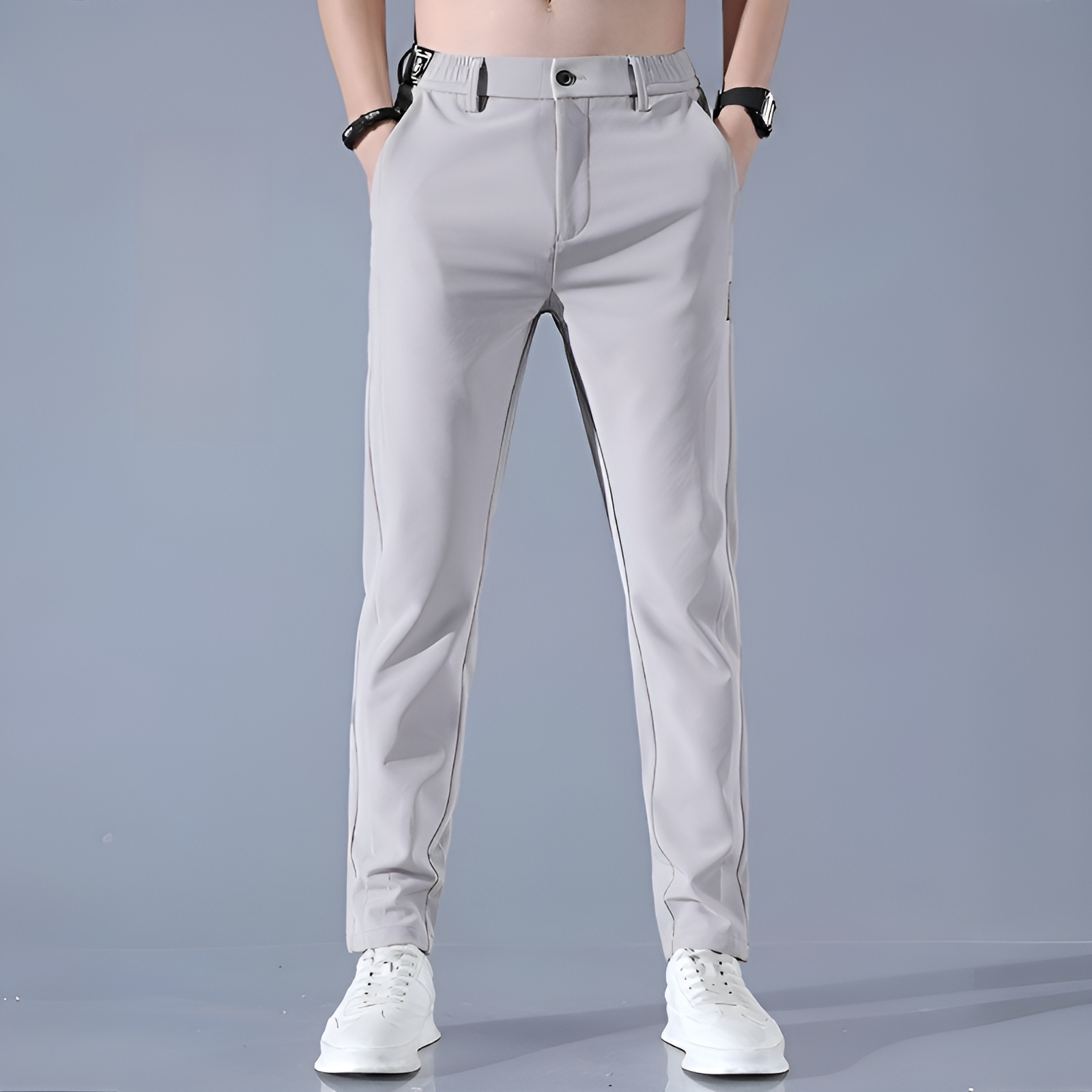 春夏秋対応メンズロングパンツコーデ例