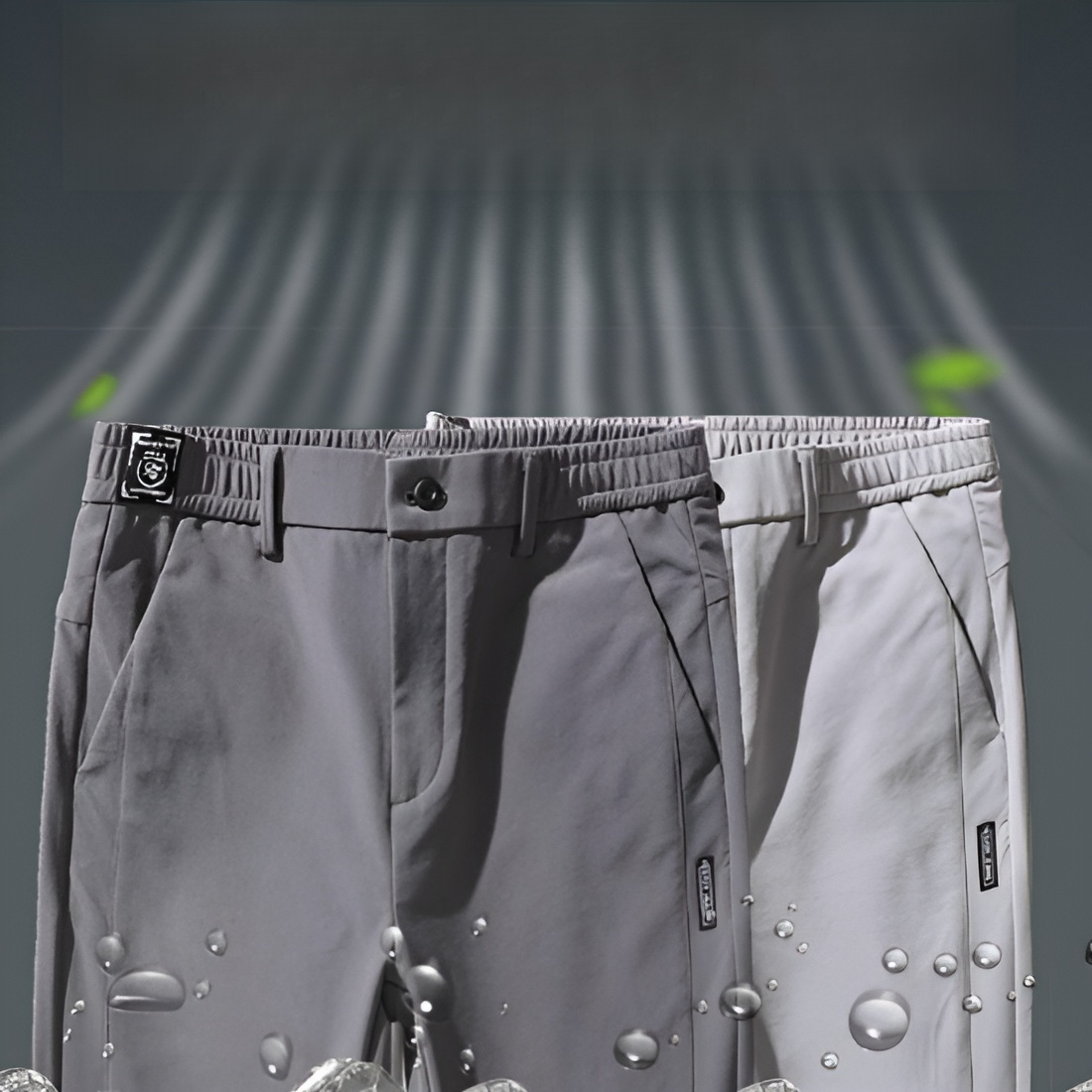 メンズ冷感ロングパンツ全体画像