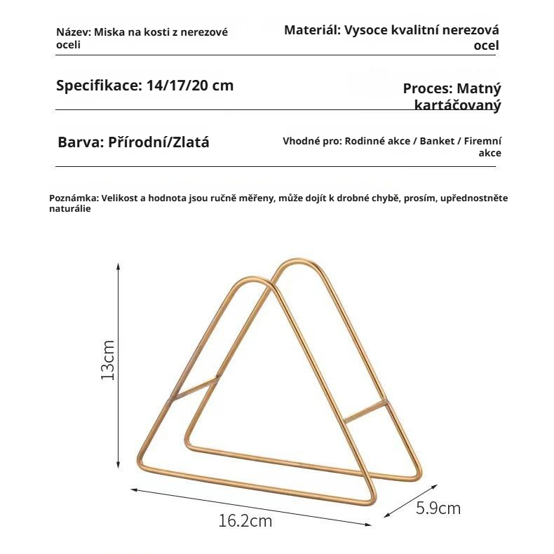 Čtvercový nerezový talíř na kosti s podstavcem a úložným stojanem pro domácnost, kulatý mělký talíř
