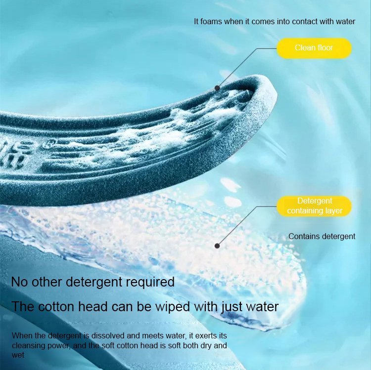 Multifunctional household glass double-sided cleaning brush with scraper sponge floor brush spray bo