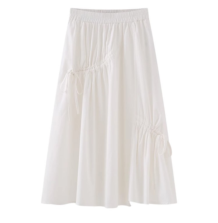 여성 하이웨스트 A라인 스커트 디테일 이미지