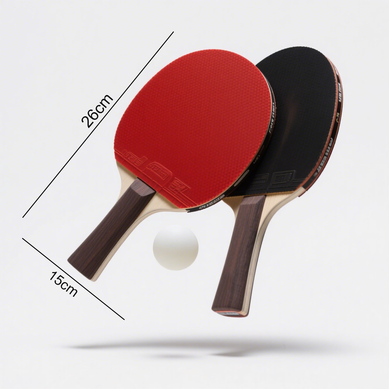 pingpongové míčky v sadě