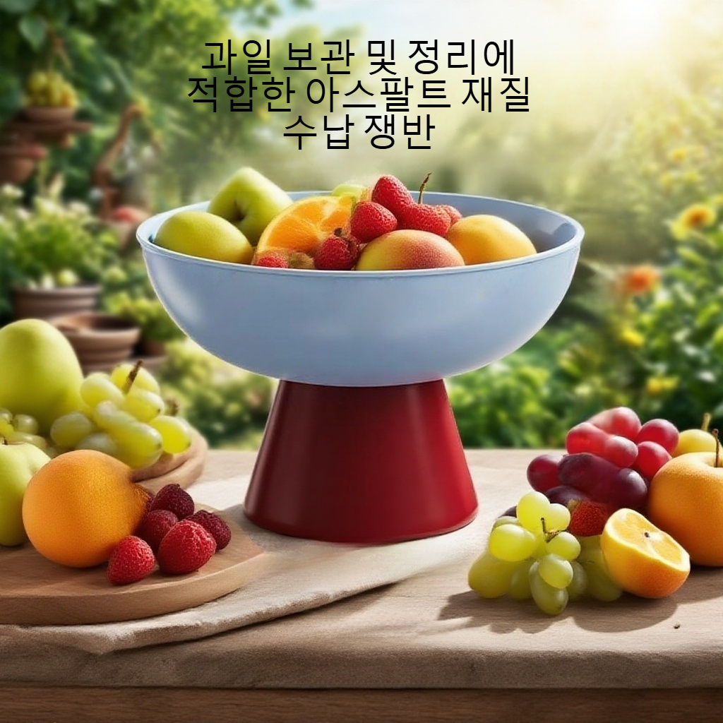 하이 풋 과일 아스팔트 수납 과일 쟁반