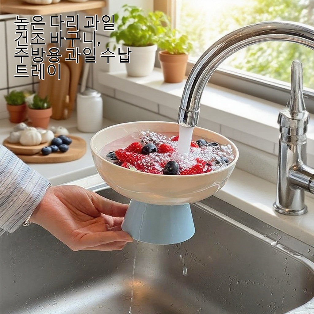 넓은 수납 공간의 과일 트레이