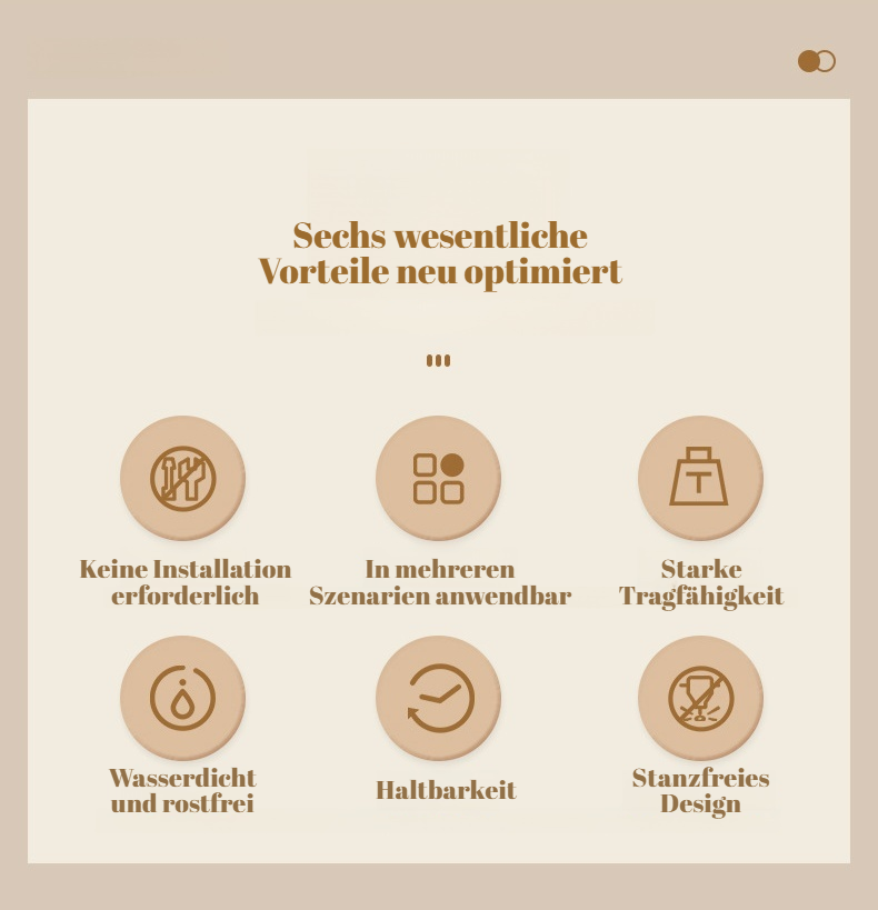 Multifunktions-Hängeregal Küche ohne Bohren