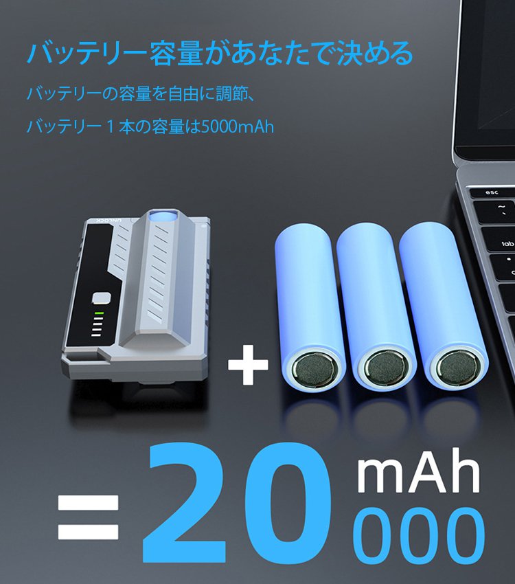 電池交換可能モバイルバッテリー