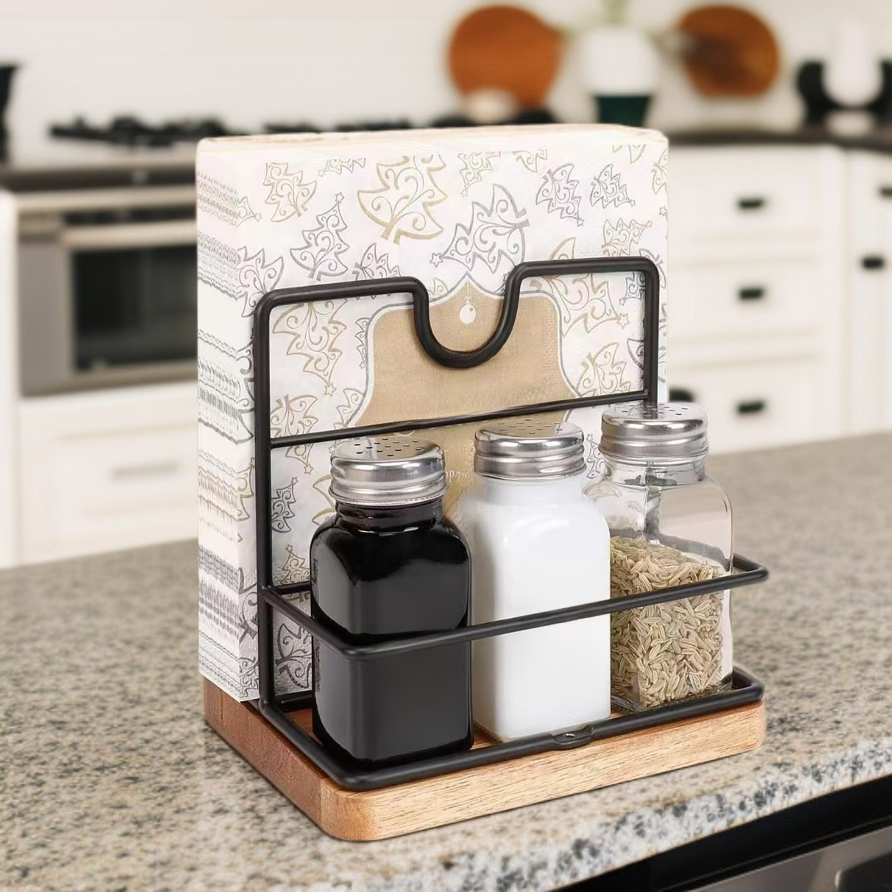 데스크탑 조미료 병 보관 선반