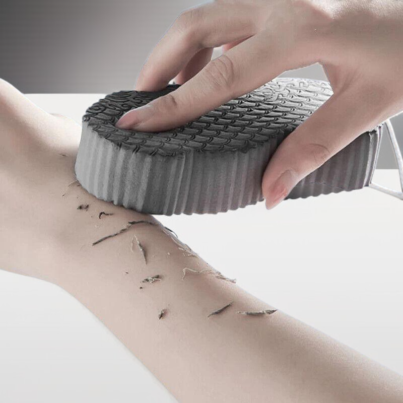 Eco-friendly bath sponge in shower