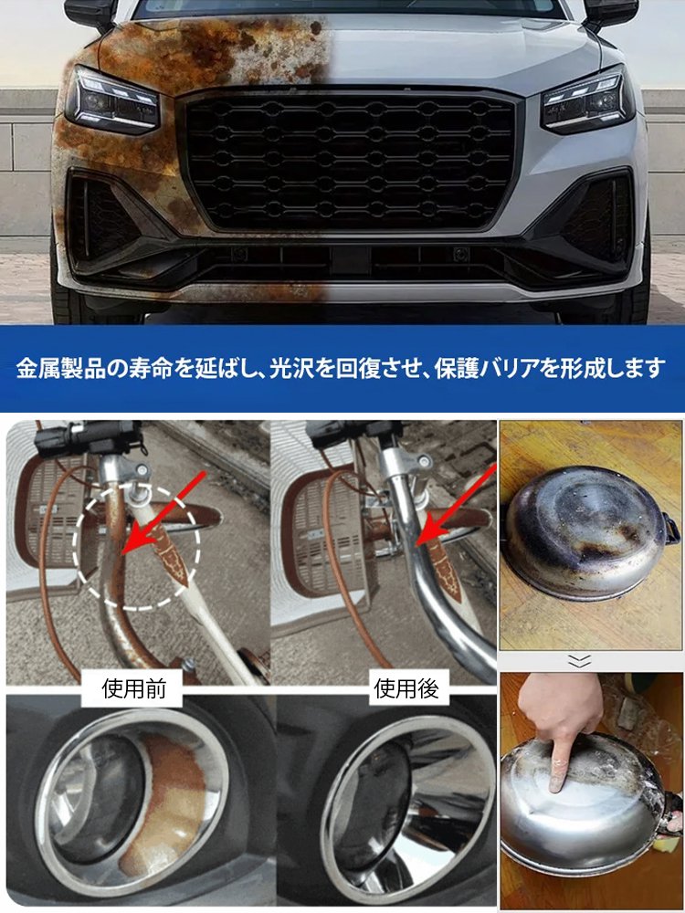 【錆取り・防錆】国家研究所の最新特許錆取り剤、スプレーするだけで新品同様、今日限りの20%オフ