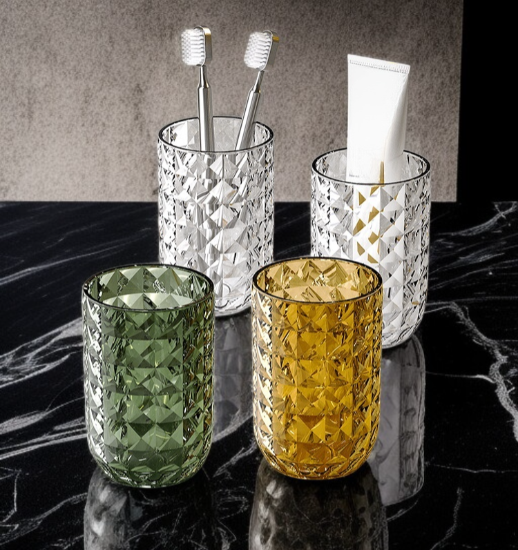 고용모치 양치컵 사용 예시