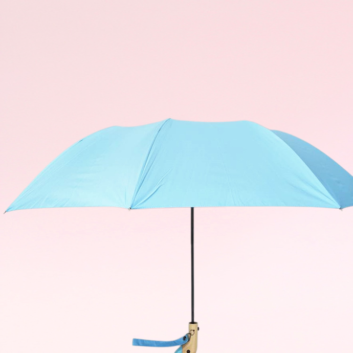 ร่มพับด้ามหัวเป็ดโลโก้ที่กำหนดเอง ร่มพับอัตโนมัติ