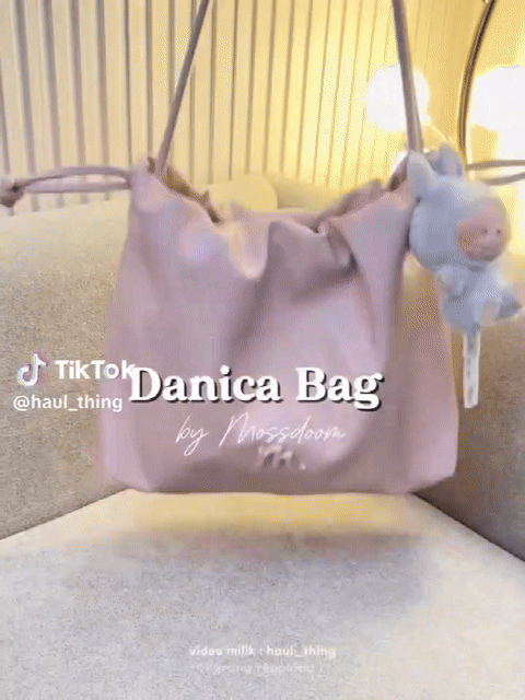 Bow casual pleated shoulder bag