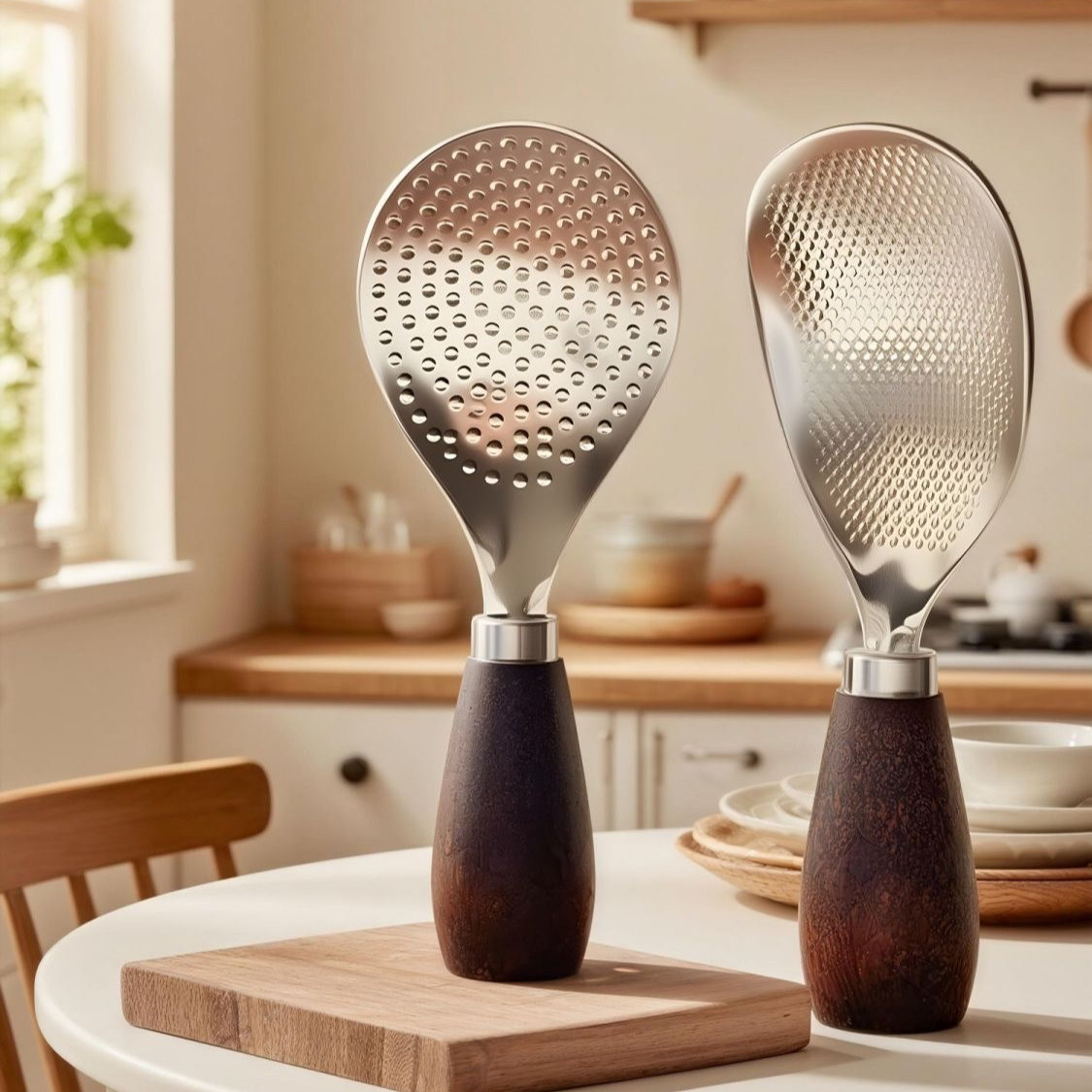 家用木柄電飯煲米飯不鏽鋼勺盛飯