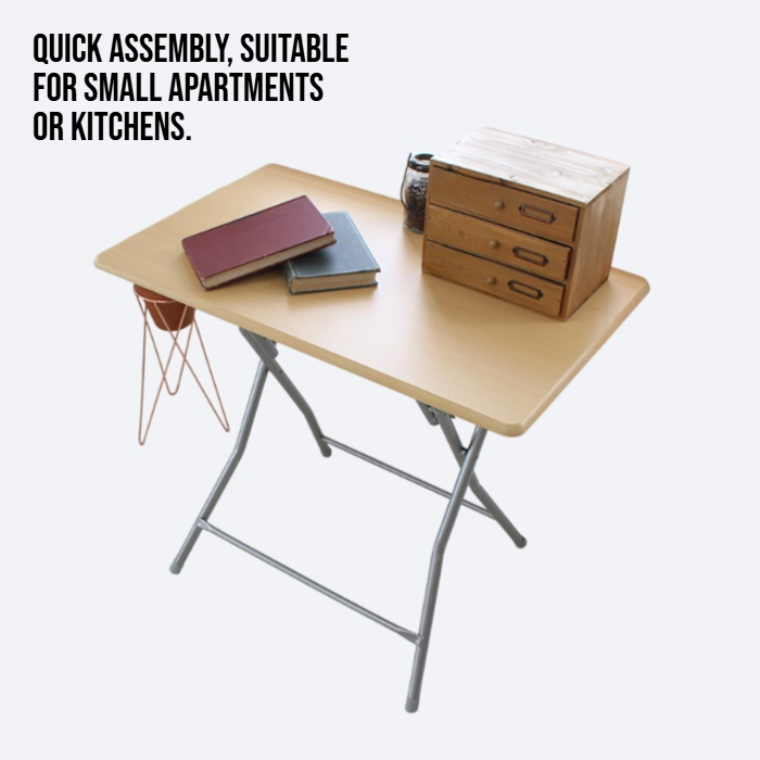 Simple folding dining table