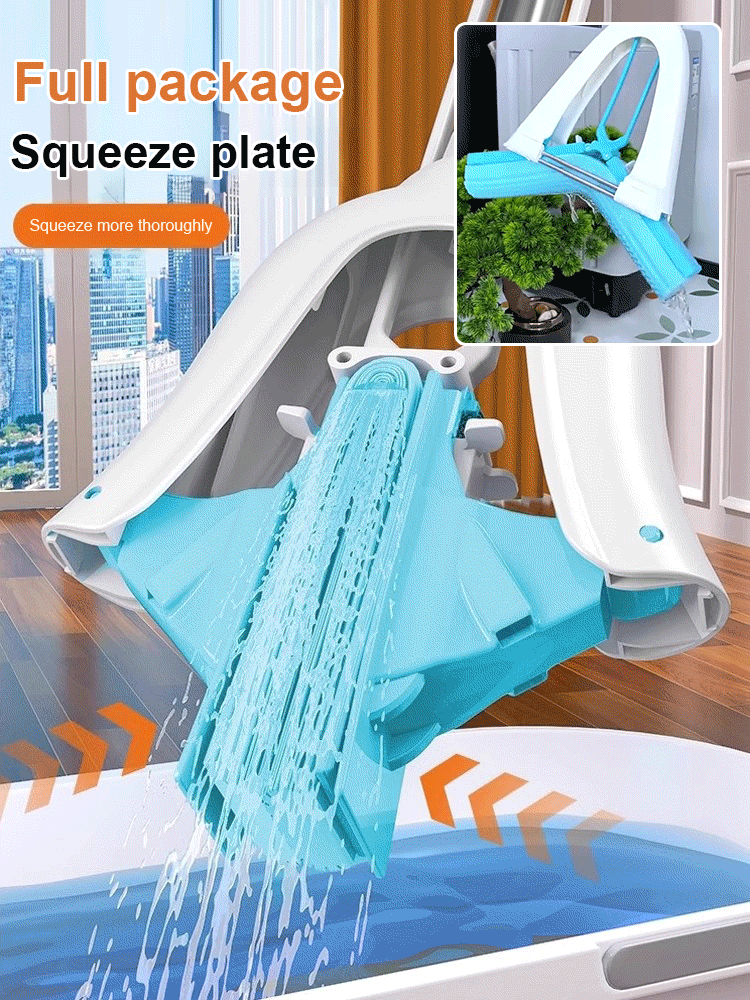 [Whale Swallowing Water Absorbent Mop for Wet and Dry Use] Fish Scale Absorbent Mop