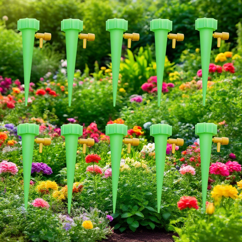 Ukázka zavlažování zeleninového záhonu