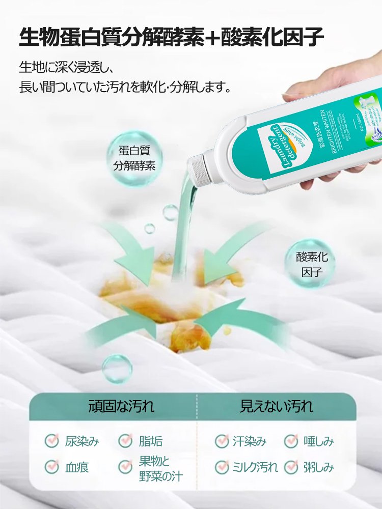 古着を新しい服に]汚れ除去及び明るさ強化洗剤 