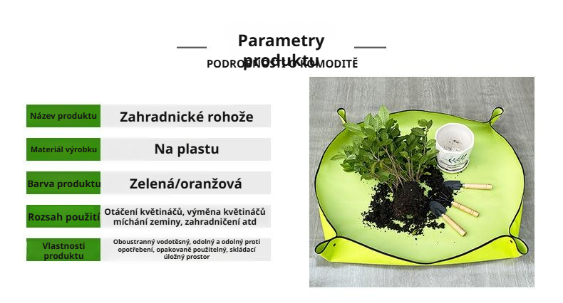 Voděodolná zahradní podložka z PVC a polyesteru