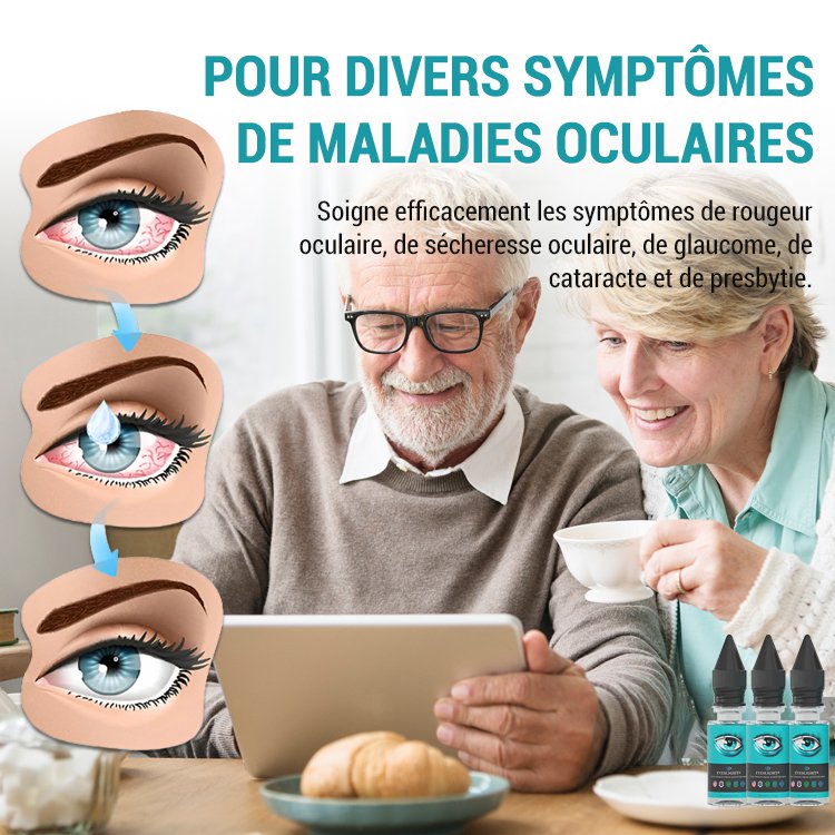 Sérum réparateur pour les yeux à la nano-vue.