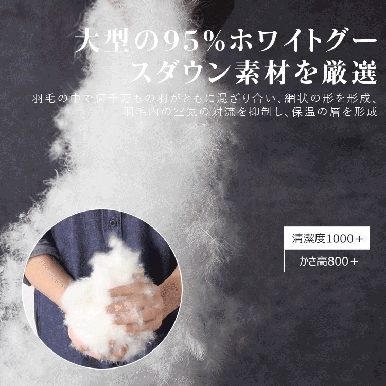 ホワイトグースダウン掛け布団