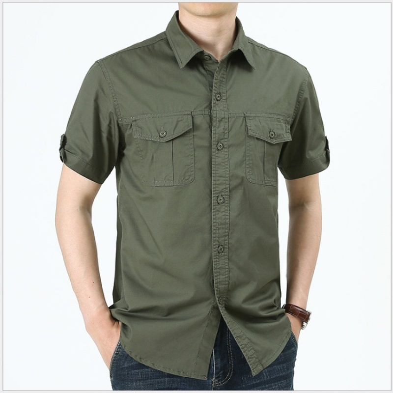 아메리칸 워크웨어 워싱 캐주얼 티셔츠