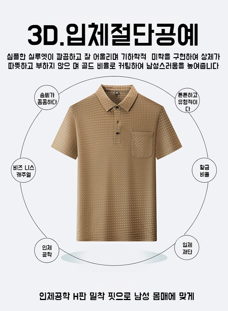 여름용 시원한 남자 셔츠 착용 예시