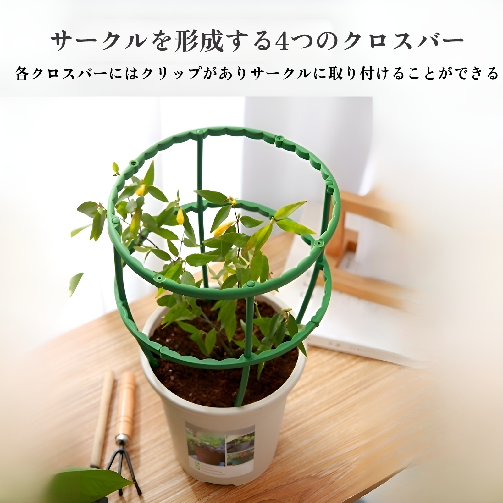 植物を支える園芸用サポートスタンド