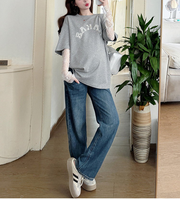 シンプルで使いやすい重ね着風Tシャツ