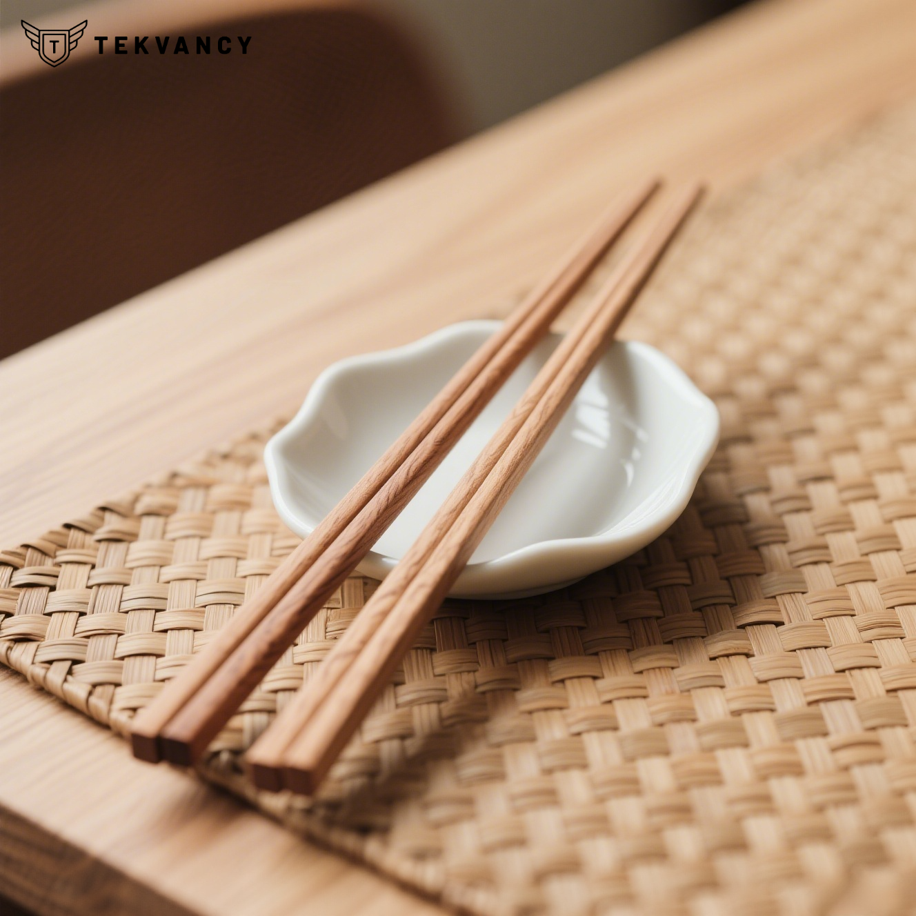 Essstäbchen aus Massivholz für den Haushalt