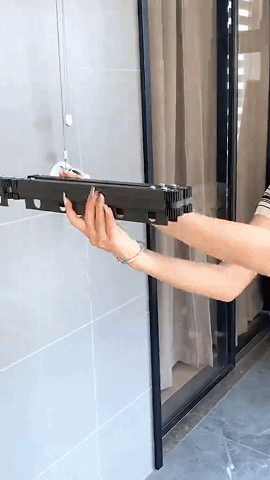 Great suction cup folding clothes drying rack#fypシ #amazonfavorites #t... | TikTok20248161640579.gif