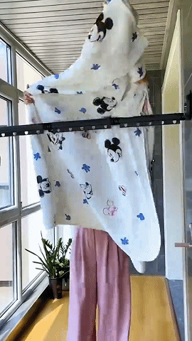 Great suction cup folding clothes drying rack#fypシ #amazonfavorites #t... | TikTok202481616412010.gif