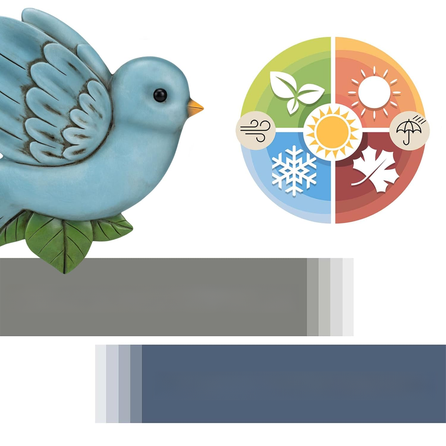 Set of unique garden stepping stones for landscaping