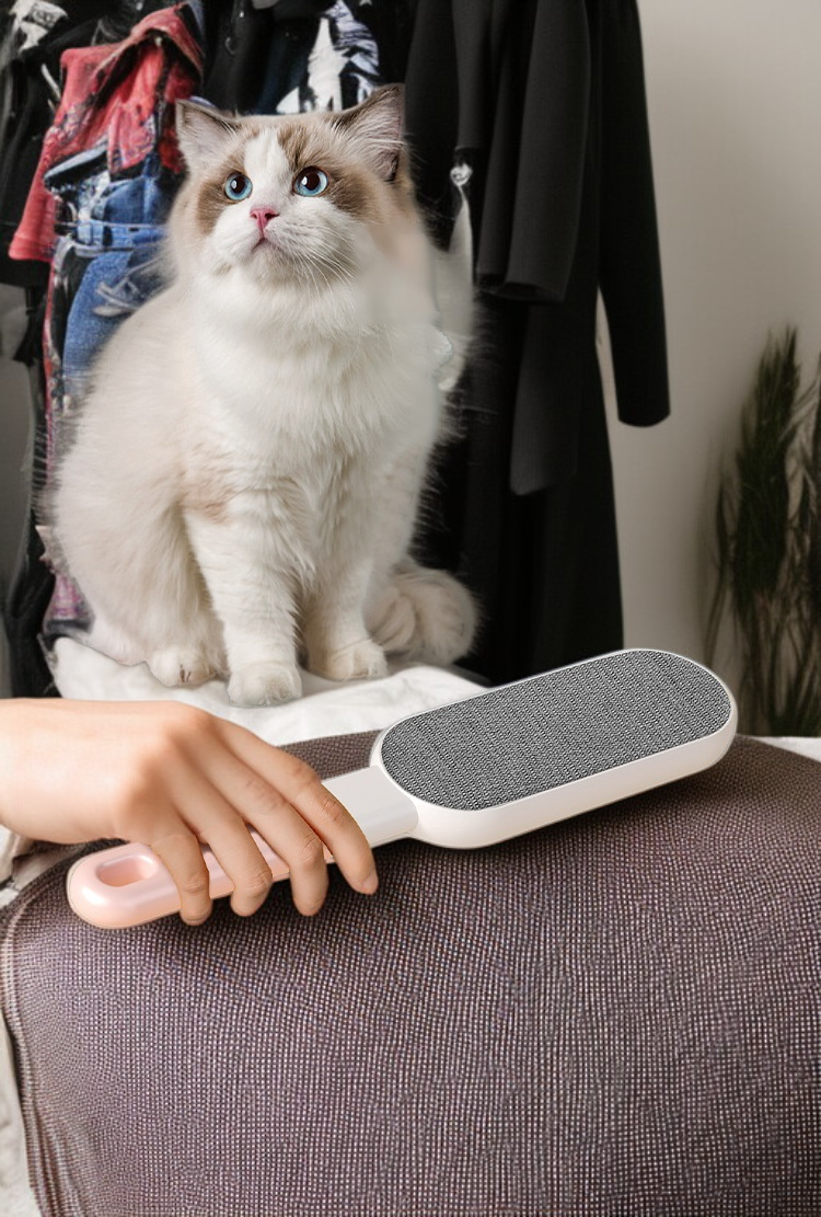 Gentle lint brush for clothes and upholstery