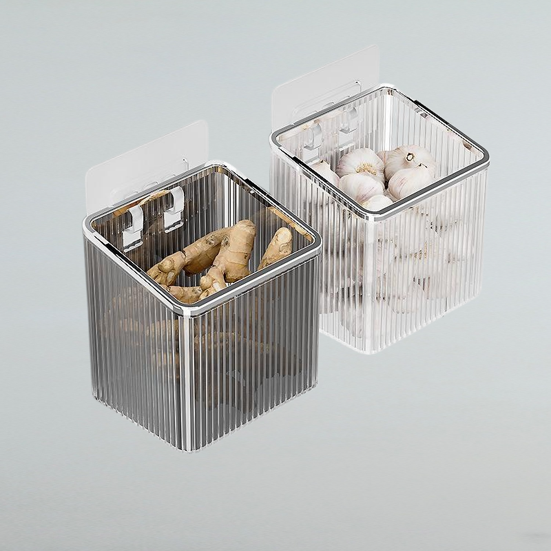 Bathroom storage box punch-free wall-mounted toilet toilet cosmetics storage kitchen storage tube ra