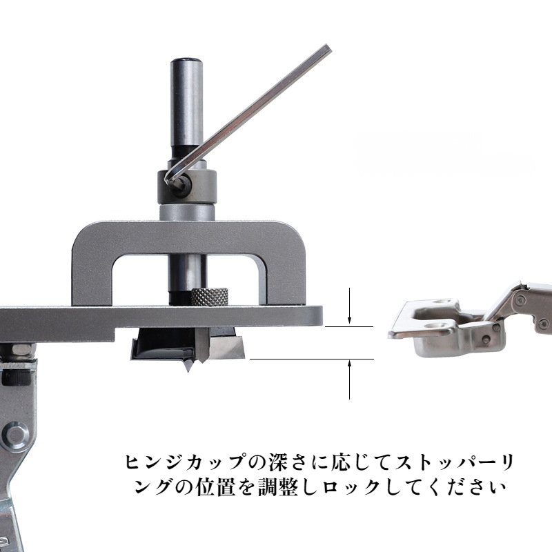 ヒンジオープナーの使い方説明図