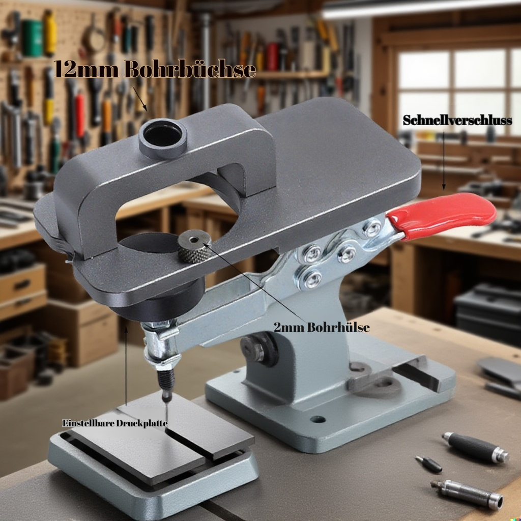 Schranktürbohrhilfswerkzeug für exakte Scharniermontage