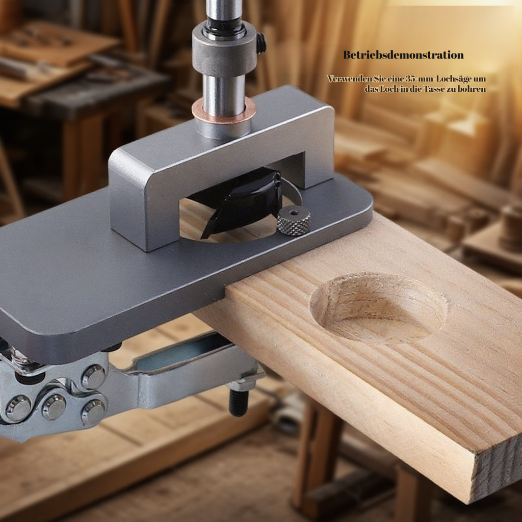 Scharnierlochöffner Bohrpositionierer Schranktürbohrhilfswerkzeug tallationsscharnierscharnier