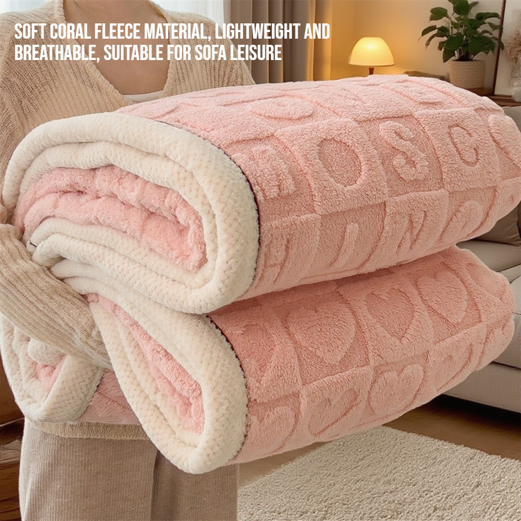 Sofa coral fleece leisure blanket