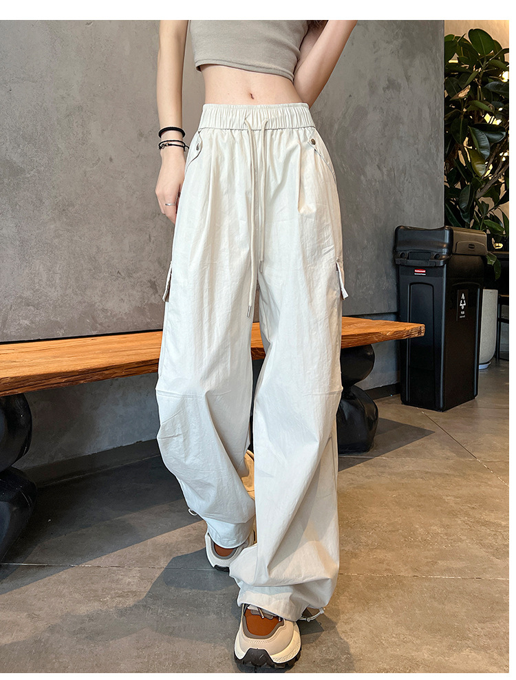 여름용 멀티 포켓 카고 팬츠 원단 확대 사진