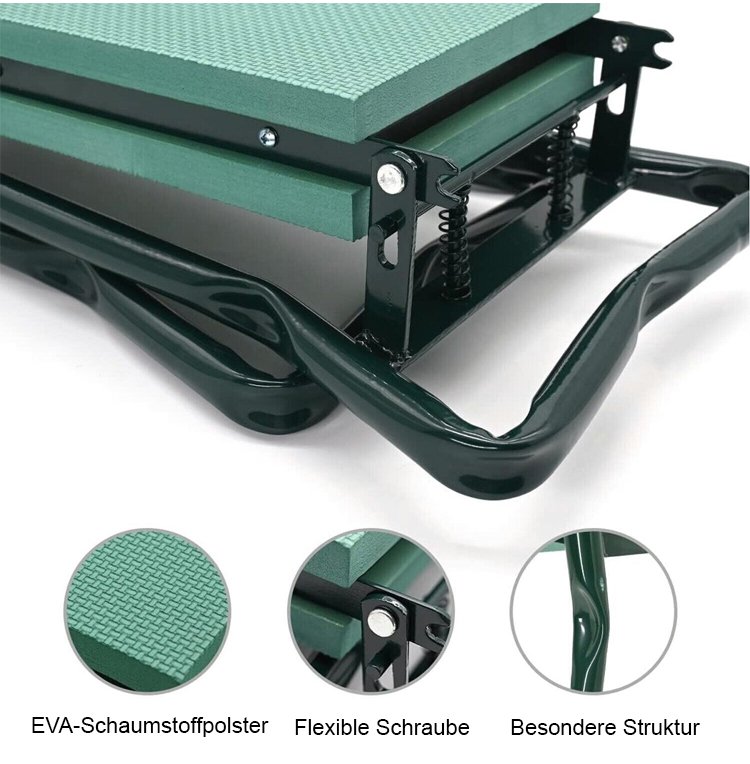 Ergonomischer Gartenhocker mit Kniehilfe
