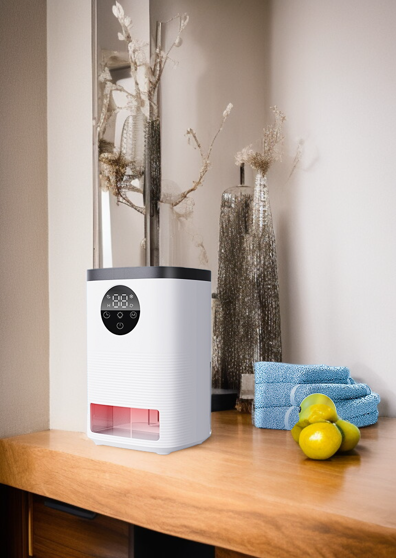 작은 공간에 설치된 흡습 건조기