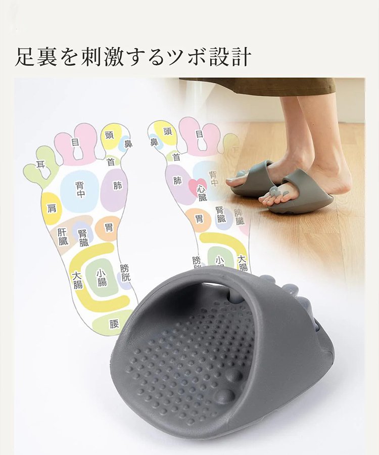 減量糖分マッサージスリッパ