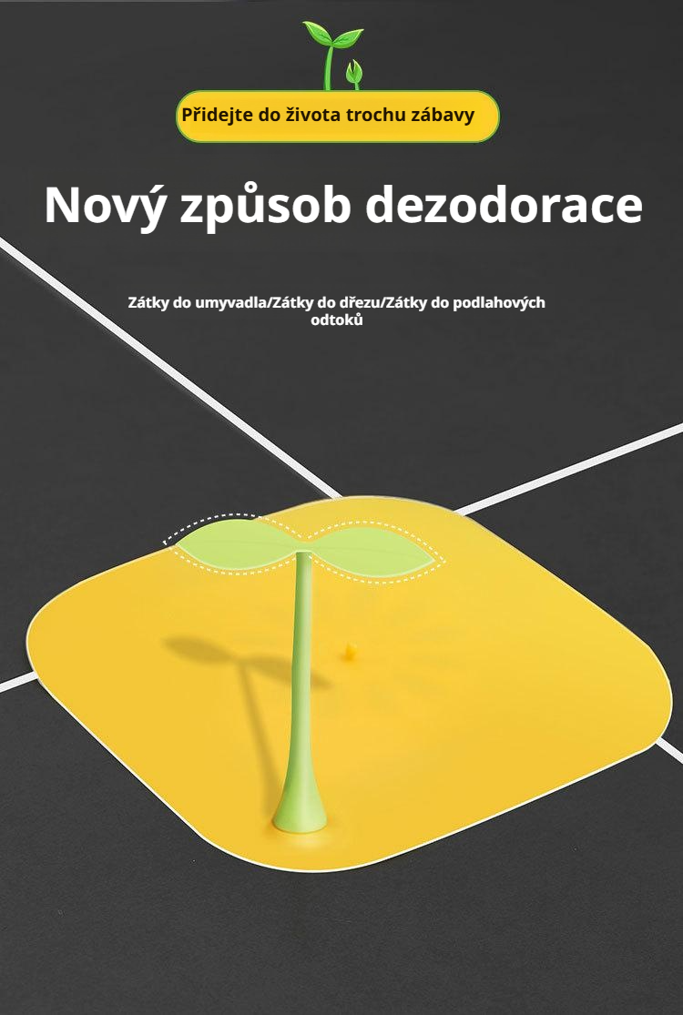 Silikonová samolepka na odtok s fazolovým víčkem