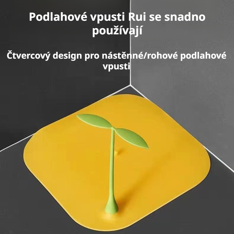 Silikonové samolepky na odtok, nové víčko ve tvaru fazolového klíčku, proti hmyzu a zápachu