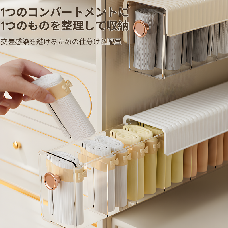下着収納ボックス 下着収納ボックス 壁掛け靴下収納ボックス ワードローブ収納 下着ラック