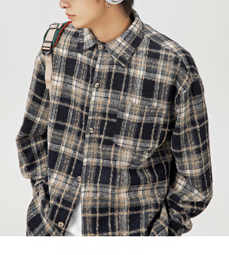 ユニセックス対応ラペルポケットシャツ